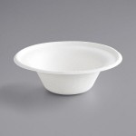 EcoChoice 8 oz. Compostable White Plant Fiber Bowl - 1,000/Case