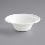 EcoChoice 8 oz. Compostable White Plant Fiber Bowl - 1,000/Case