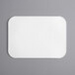 Choice Oblong Foil-Laminated Board Lid for 5 lb. Foil Take-Out Container - 250/Case