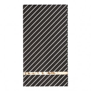 Sophistiplate Everyday Black Paper Guest Towel - 240/Case Sophistiplate Everyday Black Paper Guest Towel - 240/Case
