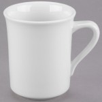 Libbey Slenda 8.5 oz. Royal Rideau White Porcelain Mug - Sample Libbey Slenda 8.5 oz. Royal Rideau White Porcelain Mug - Sample