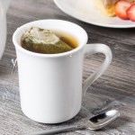 Libbey Slenda 8.5 oz. Royal Rideau White Porcelain Mug - Sample Libbey Slenda 8.5 oz. Royal Rideau White Porcelain Mug - Sample