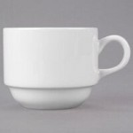 Libbey Slenda 8.5 oz. Royal Rideau White Porcelain Mug - Sample Libbey Slenda 8.5 oz. Royal Rideau White Porcelain Mug - Sample
