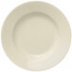 Libbey Porcelana Cream 51 oz. Cream White Wide Rim Rolled Edge Porcelain Pasta Bowl - Sample