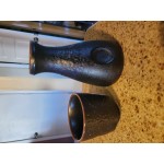 Acopa Heika 8.5 oz. Black Matte Textured Stoneware Sake Bottle - Sample Acopa Heika 8.5 oz. Black Matte Textured Stoneware Sake Bottle - Sample