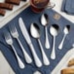 Acopa Vernon 18/0 Stainless Steel Heavy Weight Flatware 5-Piece Set - Sample