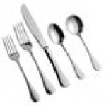 Acopa Vernon 18/0 Stainless Steel Heavy Weight Flatware 5-Piece Set - Sample