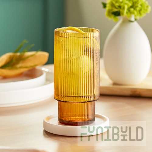 Acopa Lore 13 oz. Amber Highball Glass - Sample