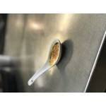 Acopa 0.6 oz. Bright White Porcelain Chinese Soup Spoon / Asian Wonton Soup Spoon - 12/Pack Acopa 0.6 oz. Bright White Porcelain Chinese Soup Spoon / Asian Wonton Soup Spoon - 12/Pack