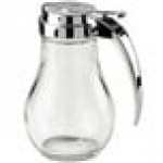 Vollrath 214 Traex® Dripcut® 14 oz. Clear Glass Syrup Server with Chrome-Plated Top Vollrath 214 Traex® Dripcut® 14 oz. Clear Glass Syrup Server with Chrome-Plated Top