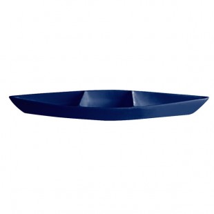 G.E.T. Enterprises BT319PC Bugambilia 6.9 Qt. Classic Textured Finish Pacific Blue Resin-Coated Aluminum Deep Boat with Dividers