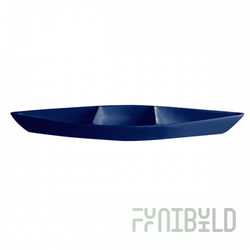 G.E.T. Enterprises BT319PC Bugambilia 6.9 Qt. Classic Textured Finish Pacific Blue Resin-Coated Aluminum Deep Boat with Dividers