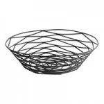 TableCraft BK17412 Artisan Oval Black Wire Basket - 12 TableCraft BK17412 Artisan Oval Black Wire Basket - 12