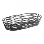 TableCraft BK17412 Artisan Oval Black Wire Basket - 12 TableCraft BK17412 Artisan Oval Black Wire Basket - 12