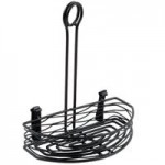 TableCraft BK17412 Artisan Oval Black Wire Basket - 12 TableCraft BK17412 Artisan Oval Black Wire Basket - 12