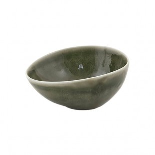 Front of the House Kiln 1.5 oz. Leek Porcelain Ramekin - 12/Case