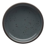 International Tableware Splash 2 oz. Lunar Blue Stoneware Sauce Dish - 36/Case