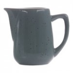 International Tableware Splash 2 oz. Lunar Blue Stoneware Sauce Dish - 36/Case