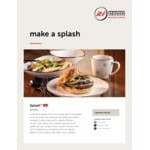 International Tableware Splash 2 oz. Green Smoke Stoneware Sauce Dish - 36/Case