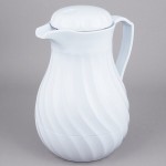 Vollrath 52164 SwirlServe 64 oz. White Hot-N-Cold Beverage Server Vollrath 52164 SwirlServe 64 oz. White Hot-N-Cold Beverage Server