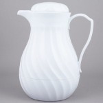 Vollrath 52164 SwirlServe 64 oz. White Hot-N-Cold Beverage Server Vollrath 52164 SwirlServe 64 oz. White Hot-N-Cold Beverage Server