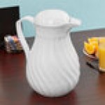 Vollrath 52164 SwirlServe 64 oz. White Hot-N-Cold Beverage Server Vollrath 52164 SwirlServe 64 oz. White Hot-N-Cold Beverage Server