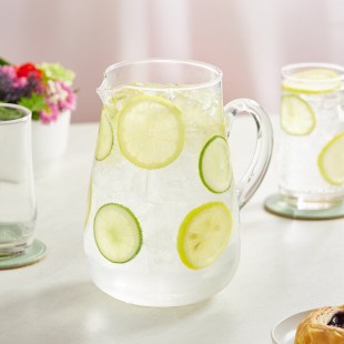 Acopa 75 oz. Round Glass Pitcher - 6/Case Acopa 75 oz. Round Glass Pitcher - 6/Case