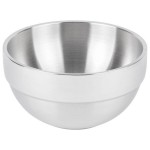 Vollrath 46667 3.4 Qt. Double Wall Stainless Steel Round Satin-Finished Serving Bowl
