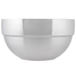 Vollrath 46667 3.4 Qt. Double Wall Stainless Steel Round Satin-Finished Serving Bowl