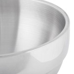 Vollrath 46667 3.4 Qt. Double Wall Stainless Steel Round Satin-Finished Serving Bowl