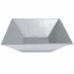 G.E.T. Enterprises BSD16G Bugambilia 13.5 Qt. Classic Textured Finish Gray Granite Resin-Coated Aluminum XL Deep Square Bowl