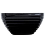 Vollrath 4763560 Double Wall Square Beehive 5.2 Qt. Serving Bowl - Black Black