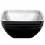 Vollrath 4763560 Double Wall Square Beehive 5.2 Qt. Serving Bowl - Black Black