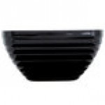 Vollrath 4763560 Double Wall Square Beehive 5.2 Qt. Serving Bowl - Black Black