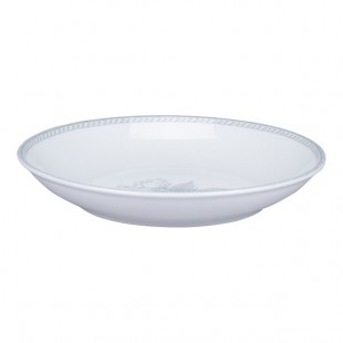 RAK Porcelain Floret 33.13 oz. Light Gray Round Coupe Porcelain Bowl - 12/Case
