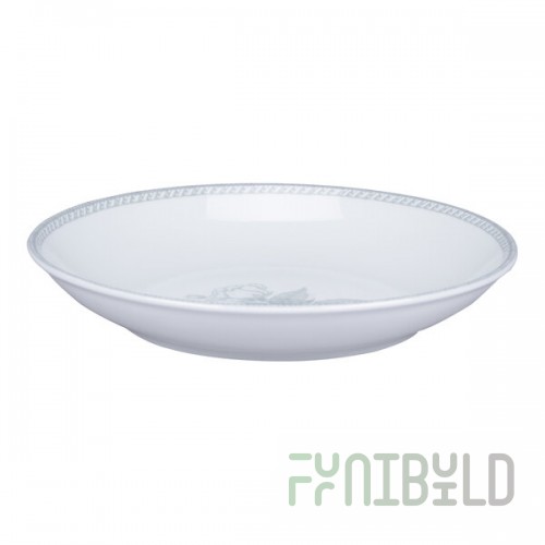 RAK Porcelain Floret 33.13 oz. Light Gray Round Coupe Porcelain Bowl - 12/Case
