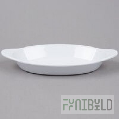 GET Enterprises OVB-5-W Oval Acclaim 5 oz. White Oval Melamine Side Dish Bowl - 24/Case