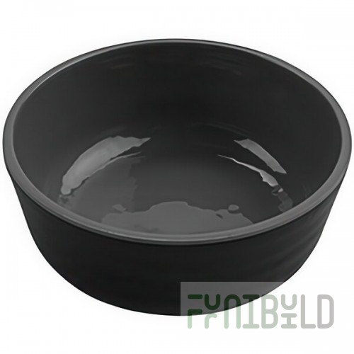 GET Roca Glazed 15 oz. Gray Melamine Soup / Salad Bowl - 24/Case