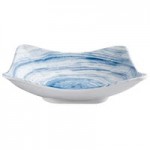 Elite Global Solutions D4134R Van Gogh Black 9 oz. Round Melamine Bowl - 6/Case