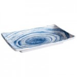 Elite Global Solutions D4134R Van Gogh Black 9 oz. Round Melamine Bowl - 6/Case