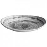 Elite Global Solutions D4134R Van Gogh Black 9 oz. Round Melamine Bowl - 6/Case
