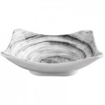 Elite Global Solutions D4134R Van Gogh Black 9 oz. Round Melamine Bowl - 6/Case