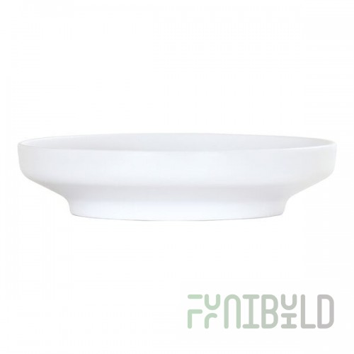 Cal-Mil Nova 42 oz. White Round Coupe Melamine Bowl / Plate - 6/Case