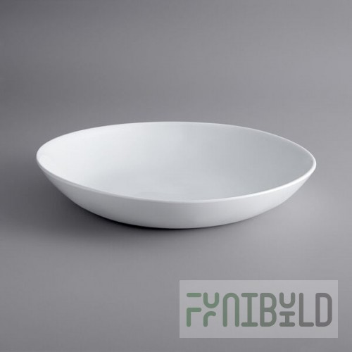American Metalcraft CBL95CL Crave 95 oz. Cloud Melamine Serving Bowl