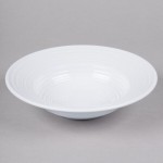 Elite Global Solutions DS85PB-W Swirl 12 oz. White Melamine Pasta / Soup Bowl - 6/Case