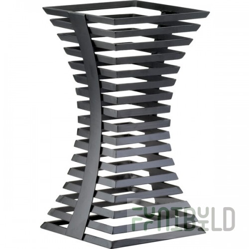 Cal-Mil 1465-15-13 Black Metal Elevation Riser - 8