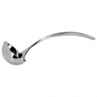 Bon Chef 9456BF 6 oz. Stainless Steel Serving Ladle with Brushed Finish and Hollow Cool Handle Bon Chef 9456BF 6 oz. Stainless Steel Serving Ladle with Brushed Finish and Hollow Cool Handle
