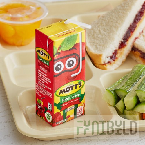 Mott's Fruit Punch 6.75 fl. oz. Box - 32/Case