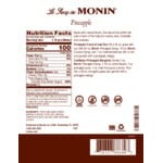 Monin Premium Pineapple Flavoring / Fruit Syrup 1 Liter - 4/Case