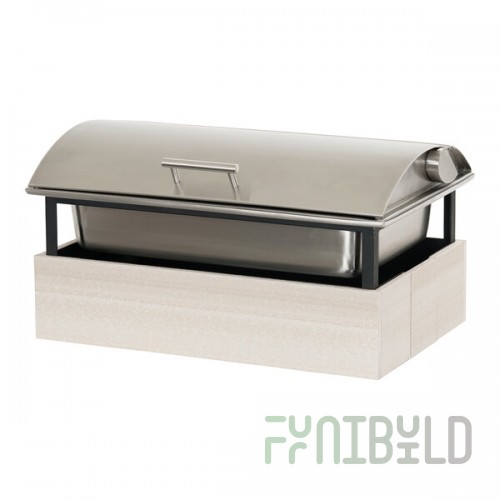 Cal-Mil Vista 8 Qt. Coastal HDPE Chafer with Soft-Close Lid 28620-141
